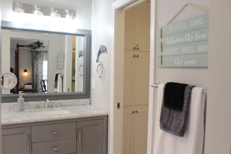 Commode in own room - use pocket door for privacy.