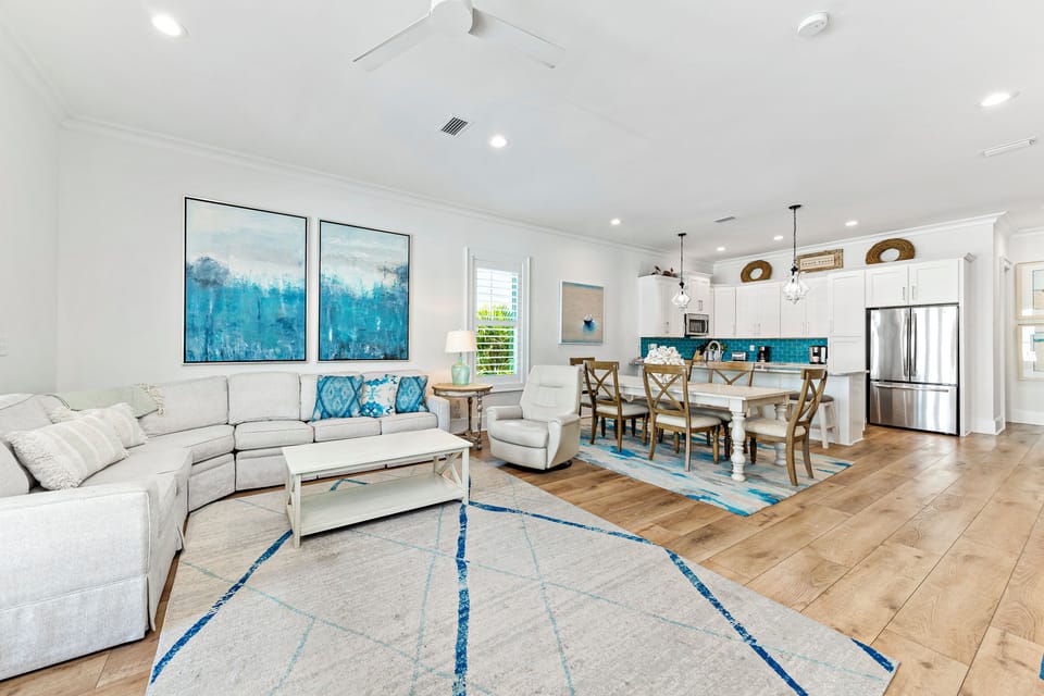 Open floor plan that invites everyone to relax & enjoy each other's company