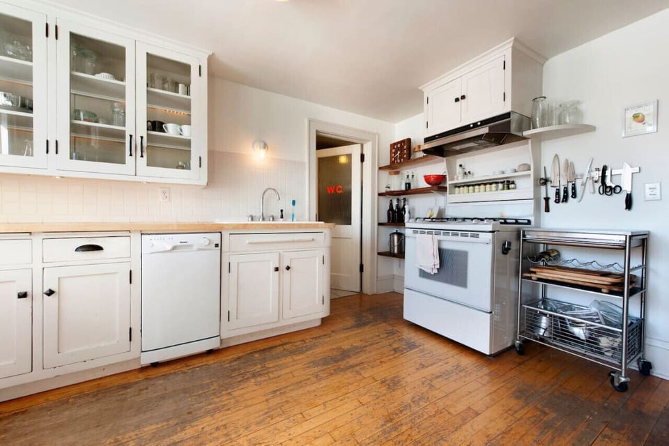 Well-equipped kitchen for cooking or coffee