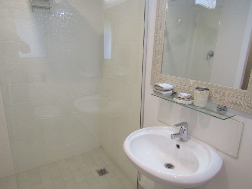 Classic Double Room, 1 Queen Bed, Courtyard Area | Bathroom | Free toiletries, hair dryer, bathrobes, towels