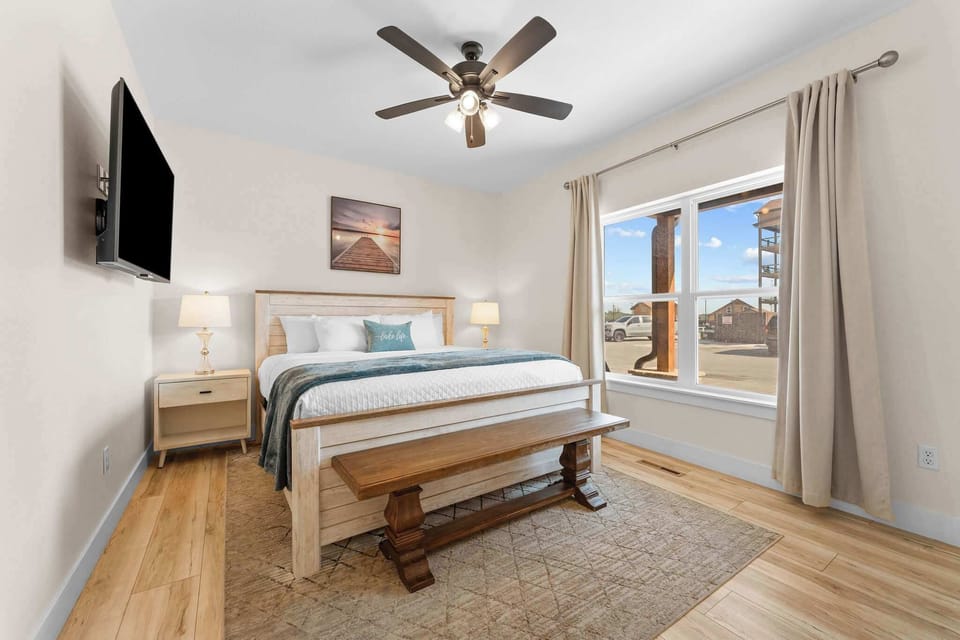 Bedroom 2 is also on the main floor with a queen bed!