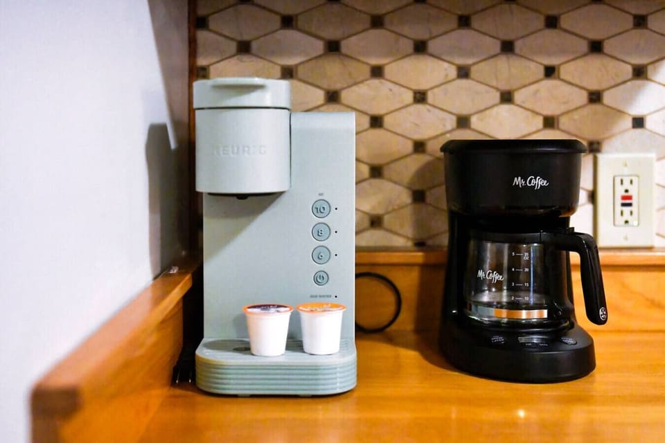 Start your day with a fresh cup of coffee.