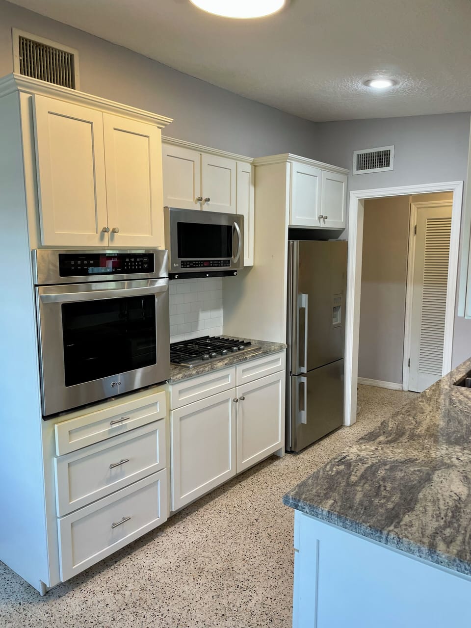 Fully equipped kitchen with modern appliances