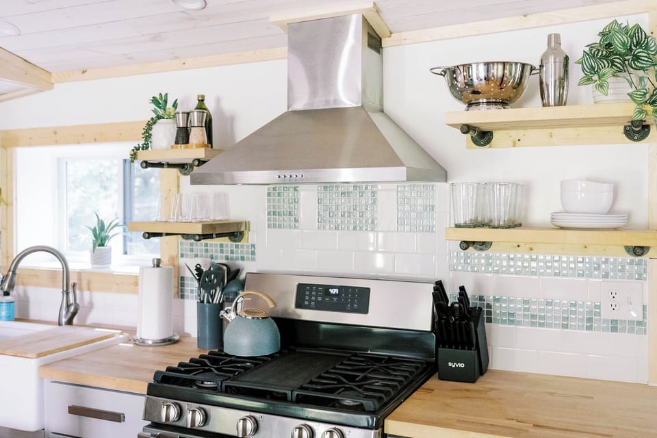 Fully stocked kitchen with all the supplies needed for cooking
