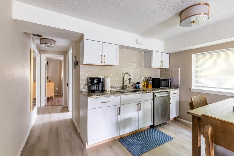 Elevate your cooking experience in our sleek and well-equipped kitchen