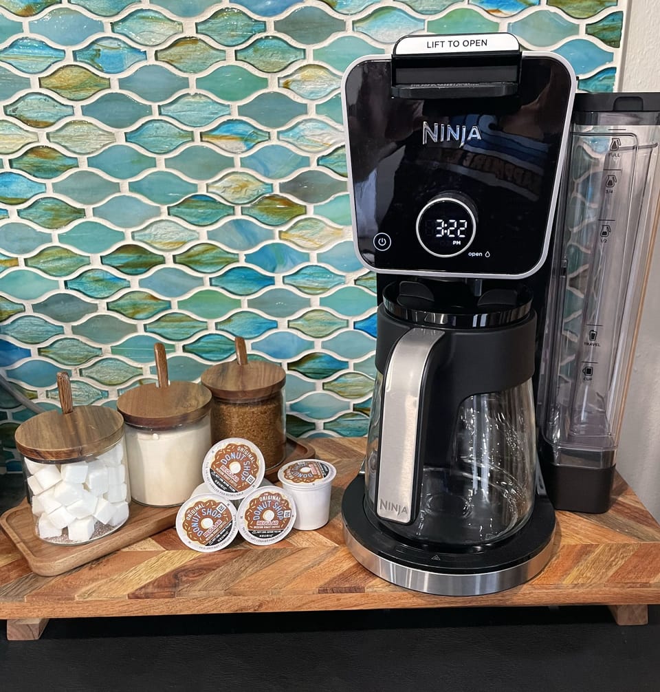 Bring your favorite coffee or try ours. K-cup, pot brewing & hot water options!