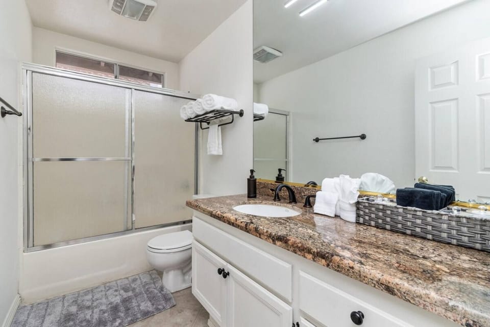 Side view of bathroom