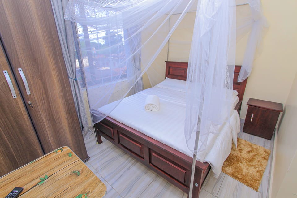 Basic Double Room | Premium bedding, memory foam beds, desk, laptop workspace