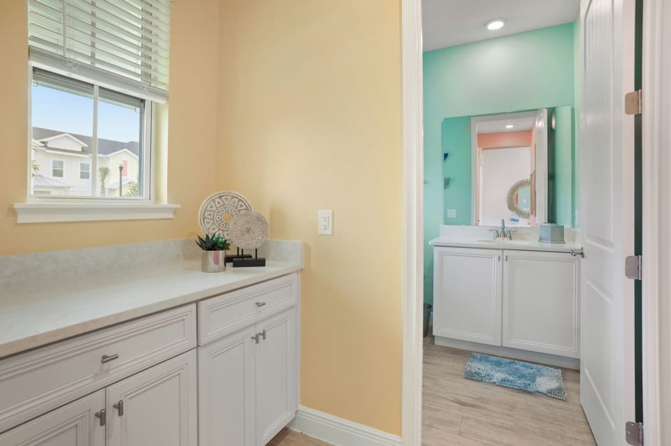 Adjacent bathroom