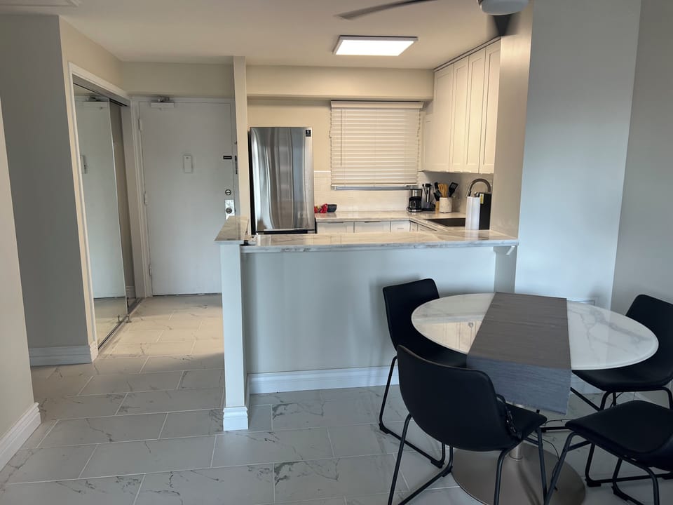 Dining Table and Kitchen from Living Room