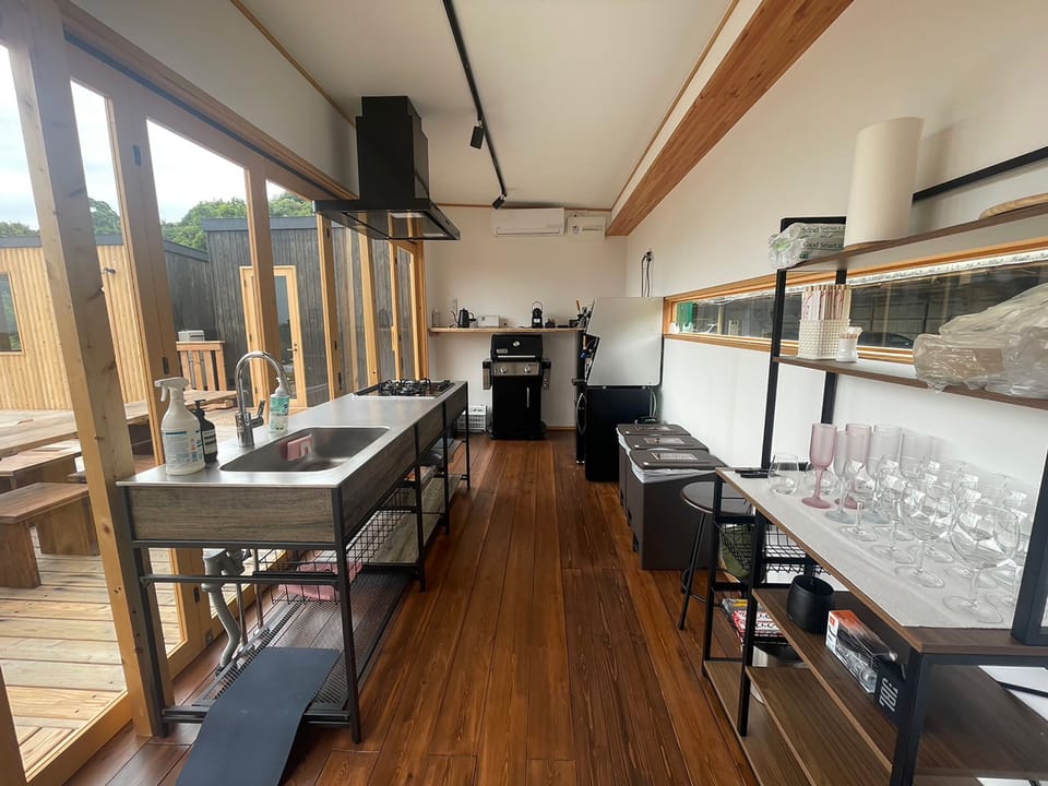 Panoramic Cottage, Sauna | Private kitchen | Full-size fridge, microwave, stovetop, electric kettle