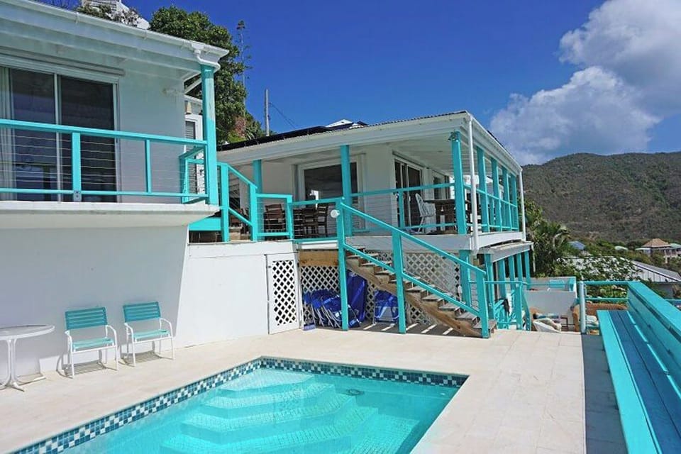 Looking at the main house and master bedroom on the right