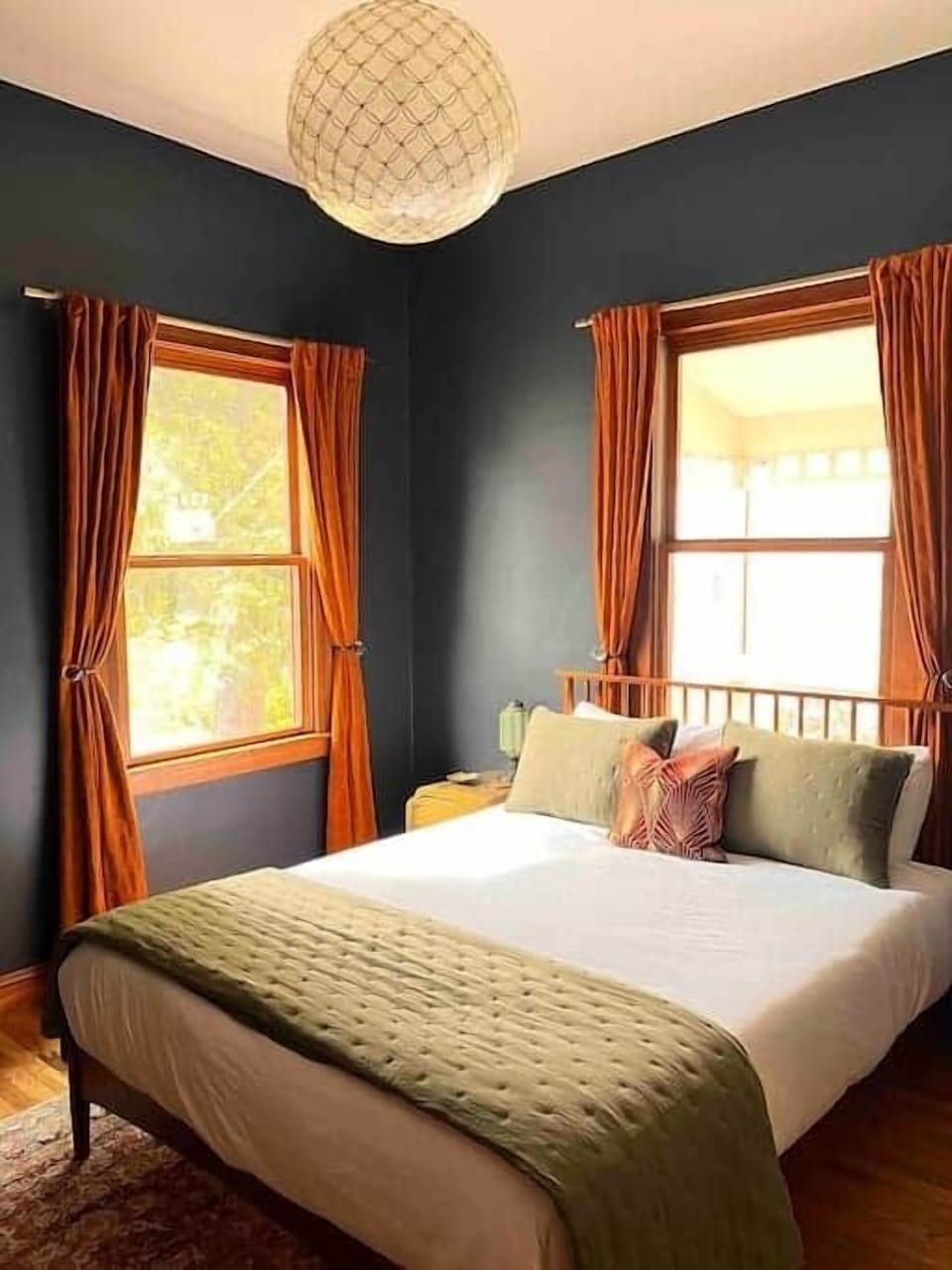 Downstairs queen bedroom with walk-in closet 