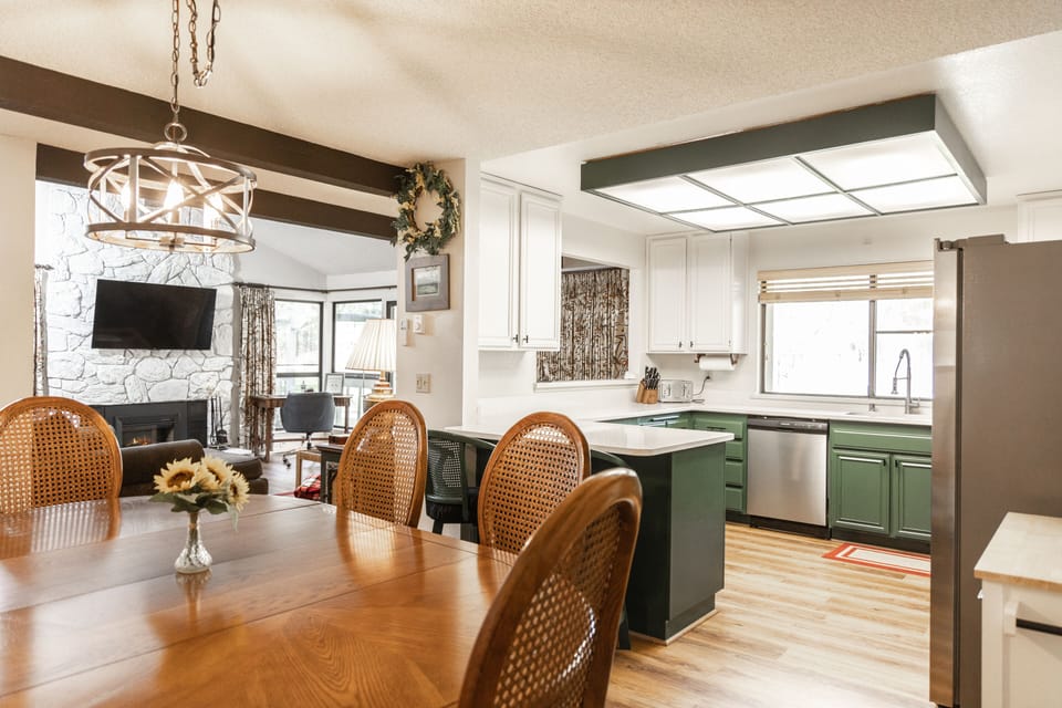 Sit and mingle with the chef at our updated quartz counter.