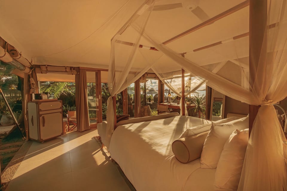 Beach Tent | 1 bedroom, premium bedding, minibar, in-room safe