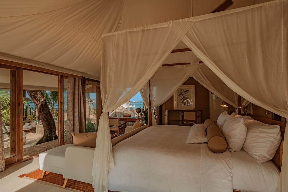 Beach Tent | 1 bedroom, premium bedding, minibar, in-room safe
