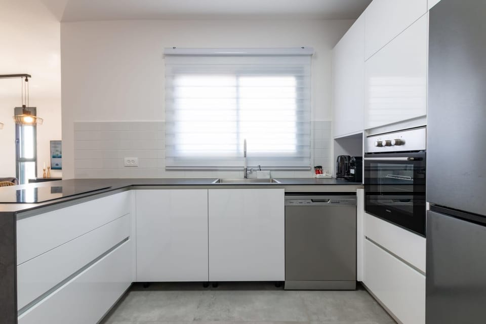 Bright culinary space combining functionality with exactly what photos promise.