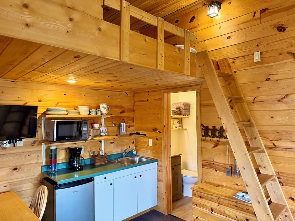 Traditional Cabin, 1 Bedroom, Kitchenette | Private kitchenette | Fridge, microwave, coffee/tea maker