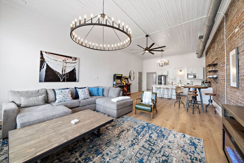 This is the main living room area of the home