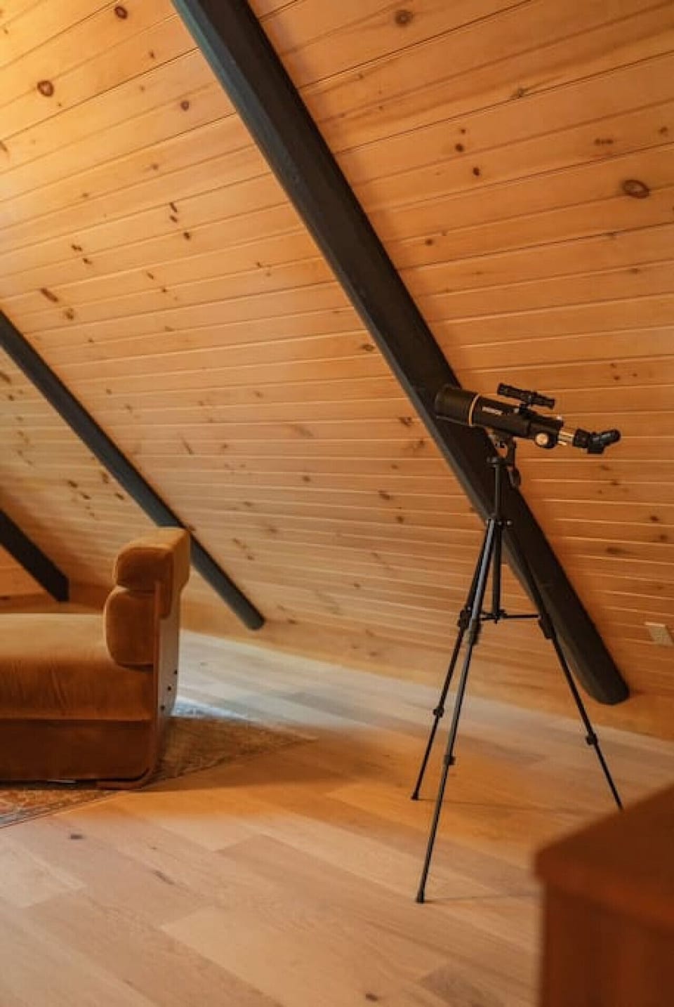 You`ll love stargazing on the back deck with the telescope
