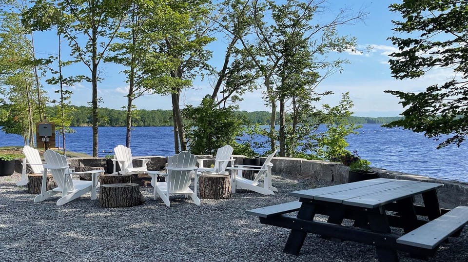 Rideau Lakes Vacation Cottage Rental Outdoor Firepit