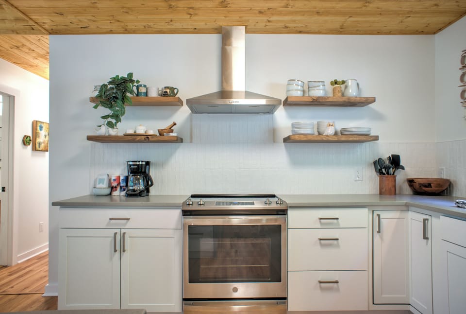 Kitchen is outfitted w/ Electric Range