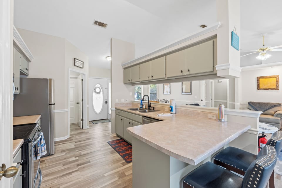 Fully stocked kitchen