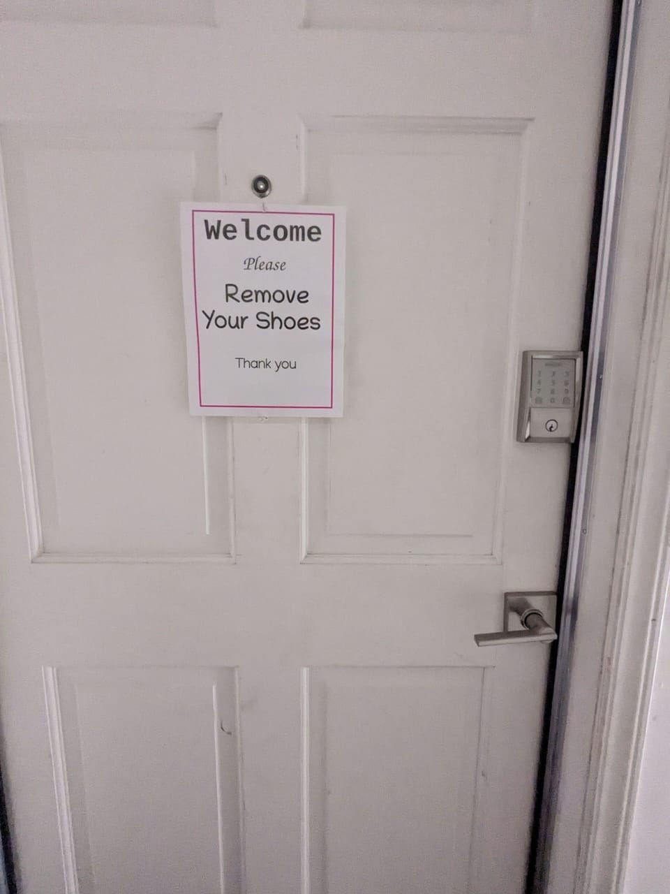 Entrance door of Apartment #8.