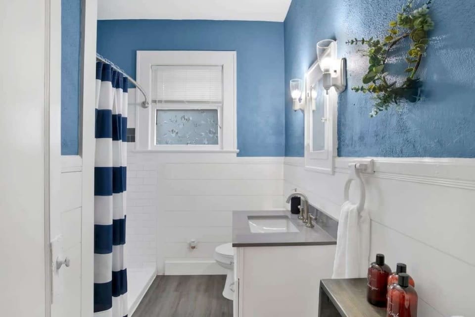 Serene and clean bathroom