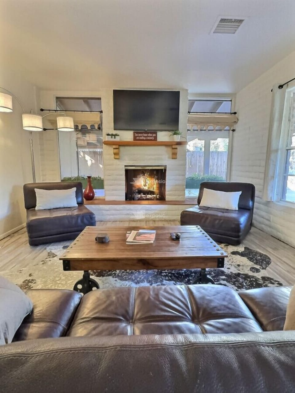 Living Room with Gas Fire Place