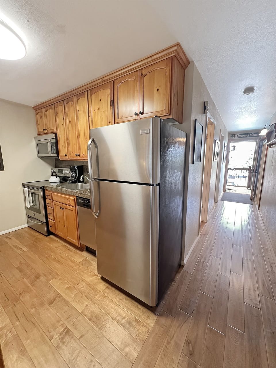 Modern appliances and plenty of counter space await