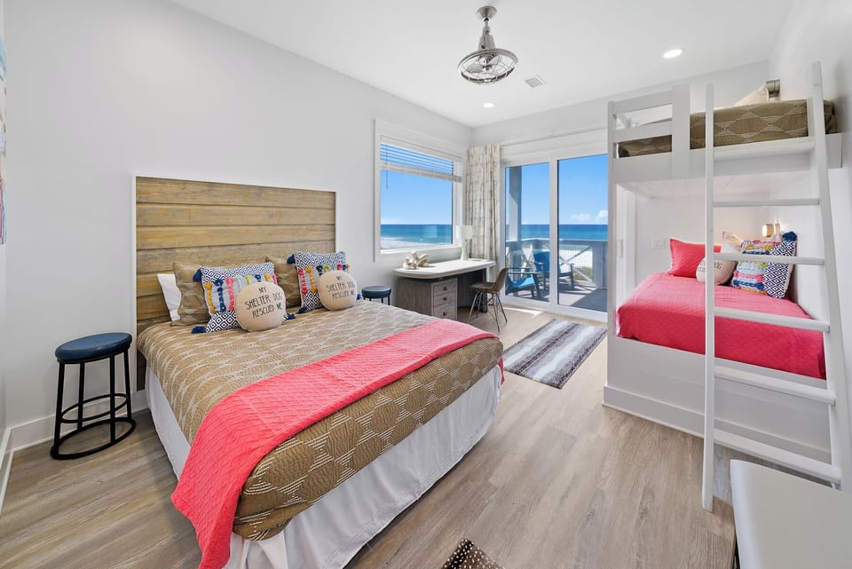 2nd Floor Multi-Bed Room with Beachfront Balcony and Private En-suite