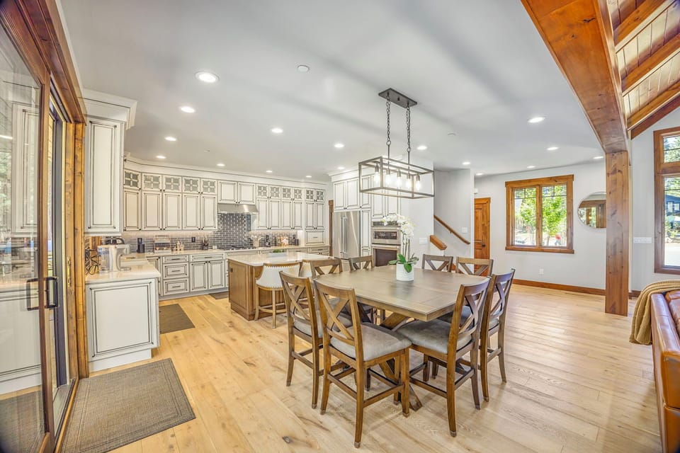 A masterfully designed high-end dining area where style and comfort converge