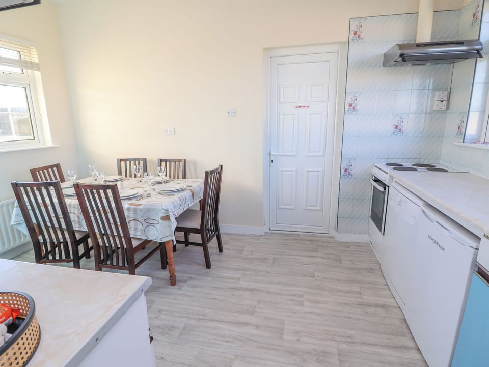 Fridge, dishwasher, electric kettle, toaster