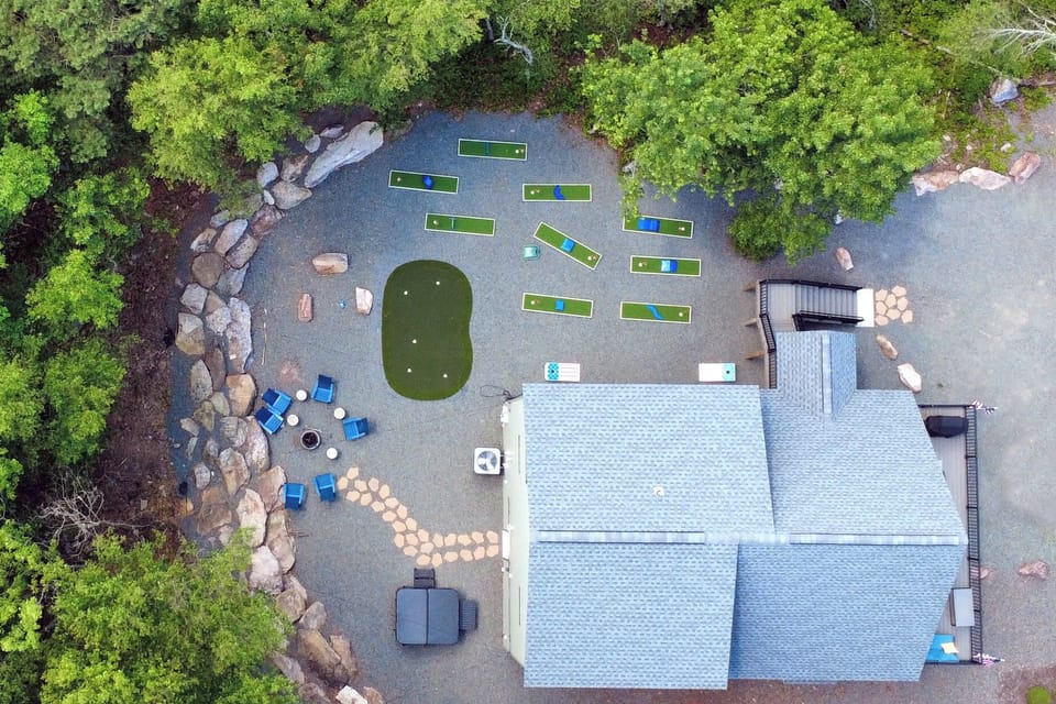 Outdoor Oasis: Unwind in style with hot tub, fire pit, and exotic play areas!
