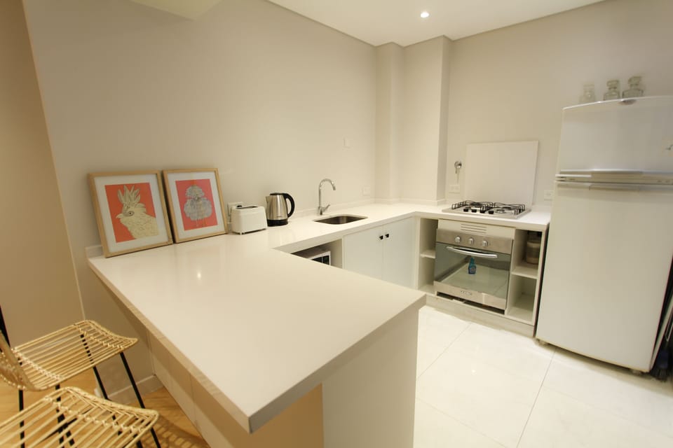 City Apartment | Private kitchen | Fridge, microwave, oven, stovetop