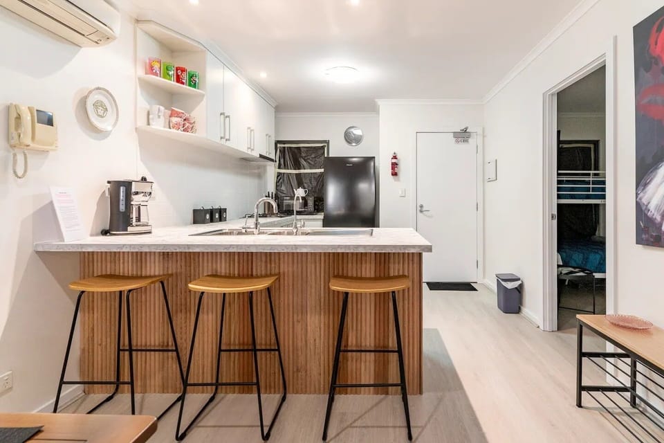 newly renovated apartment with new blinds. 