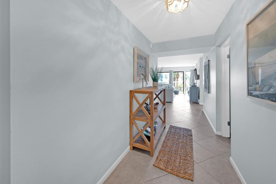 Entry hall from the front door into the condo