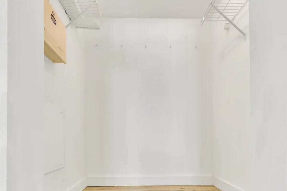 Spacious clothing storage