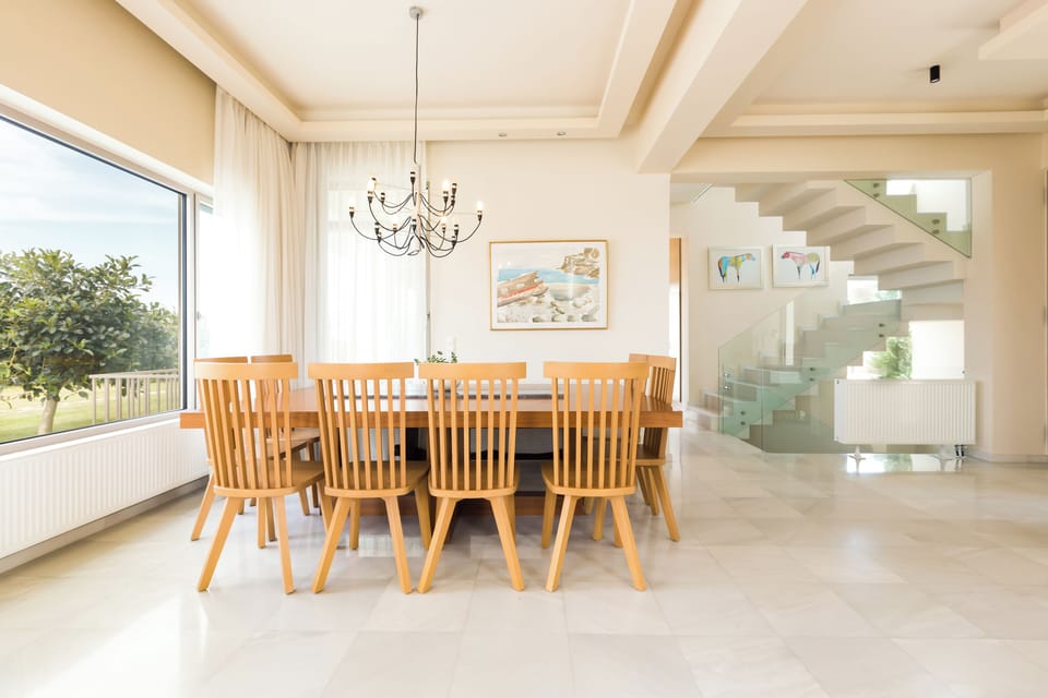 A generously sized dining area to accommodate your entire group.