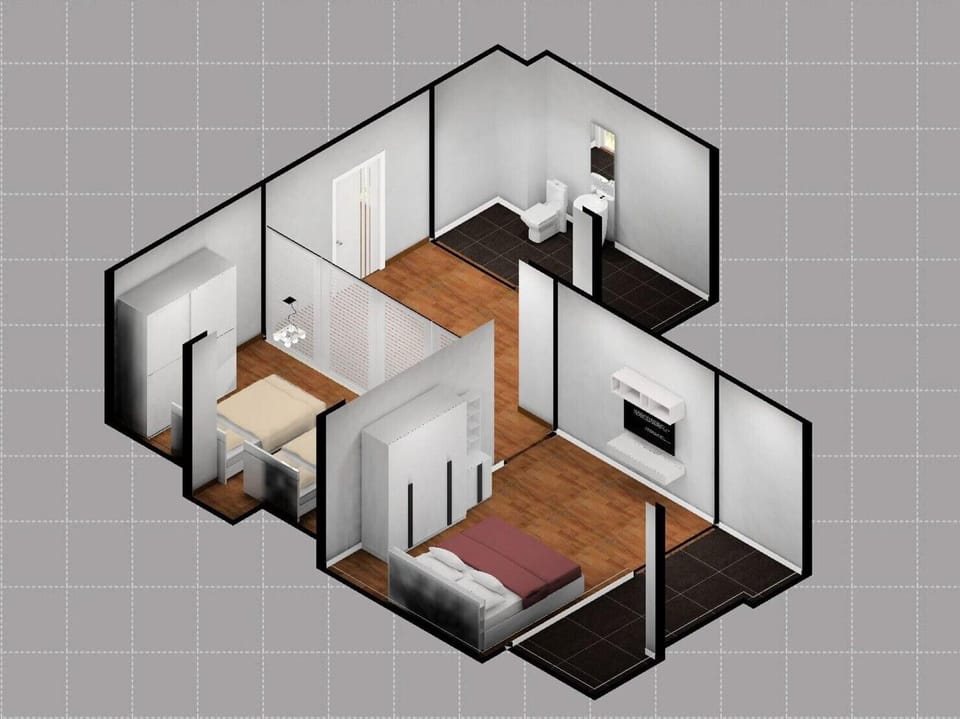 Deluxe Condo | 2 bedrooms, desk, free WiFi, bed sheets
