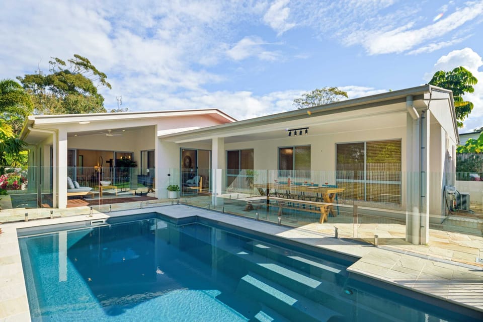 Enjoy this spacious pool