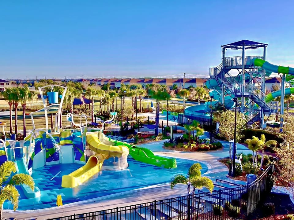 Spend the day in the tropical resort oasis with a resort-style pool, winding lazy river, exciting waterslide, children's splash pad, water playground, and soothing jacuzzi.