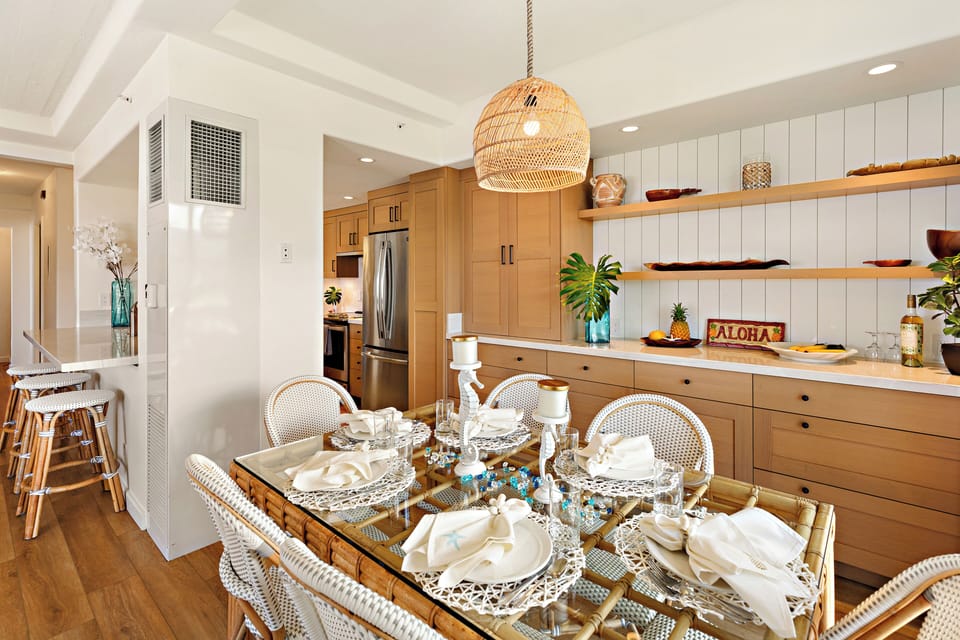 Share meals and make memories in the beautifully designed dining area, offering comfortable seating and an inviting space to gather with family and friends.