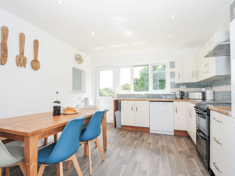 Fridge, dishwasher, electric kettle, toaster