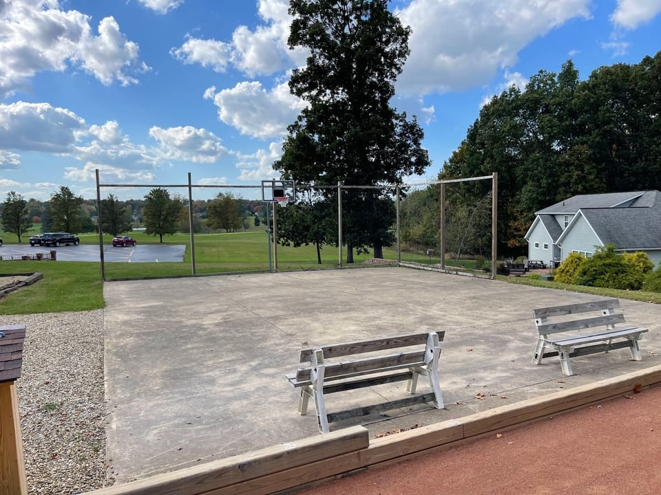 Basketball area onsite