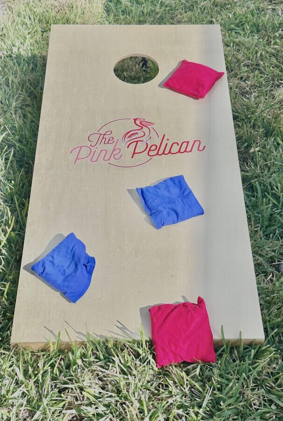 Perfect your cornhole skills in the yard or take it to the beach