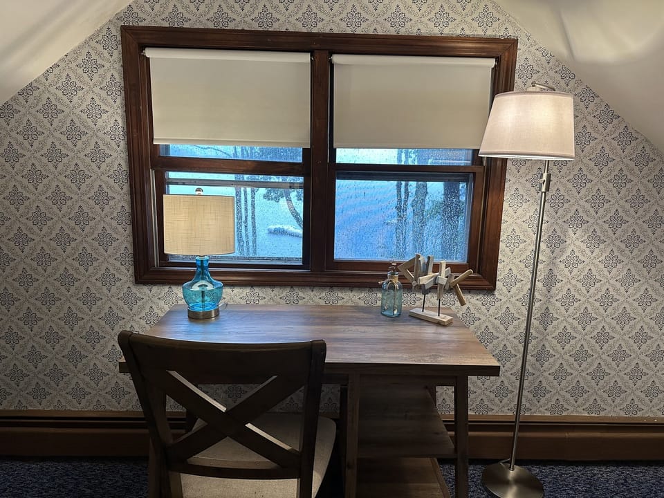 Writing Desk Overlooking Lake in Bedroom #4