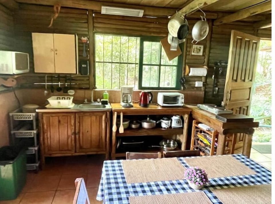 the kitchen