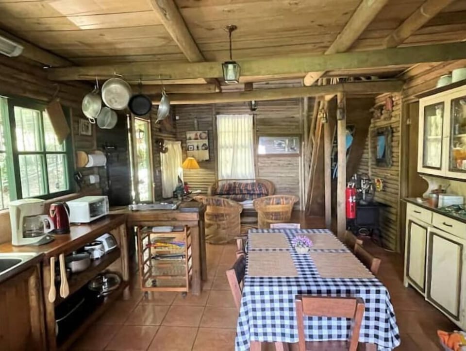 kitchen and living room